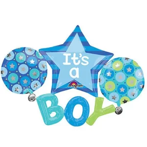 بادکنک فویلی 5 تکه نوزاد its a boy