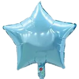 بادکنک فویلی ستاره آبی کم رنگ