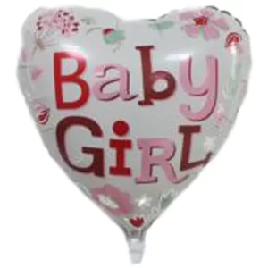 بادکنک فویلی قلب نوزاد baby girl