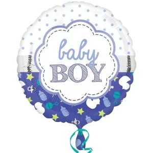 بادکنک فویلی گرد نوزاد baby boy