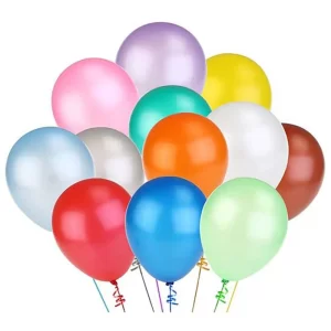 بادکنک لاتکس ساده میکس بسته 12 عددی