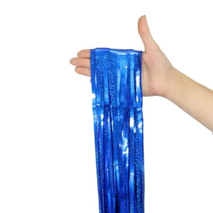 پرده متالایز آبی کاربنی