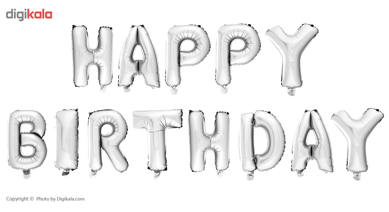 بادکنک فویلی مدل Happy Birthday