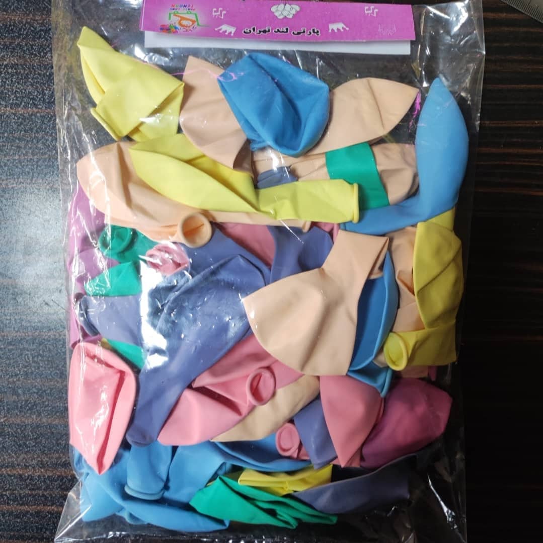 بادکنک پارتی لند تهران مدل پاستیلی کد pastel16 بسته 40 عددی
