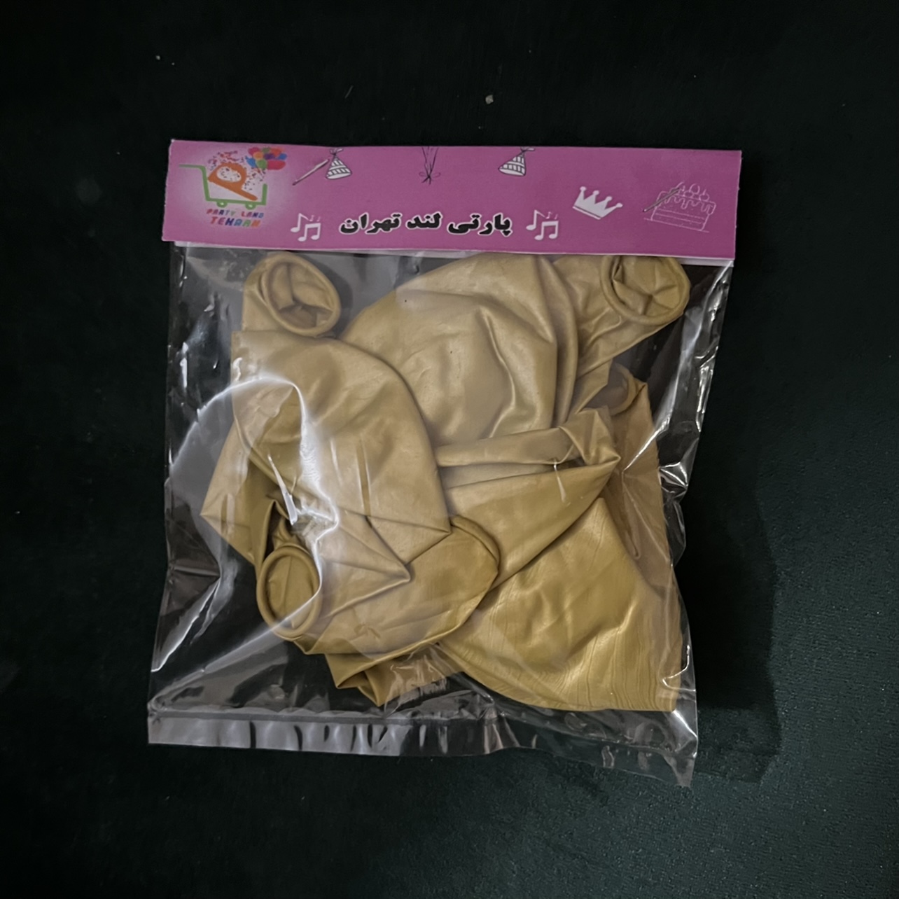 بادکنک پارتی لند تهران طرح کروم کد 2043 بسته 16 عددی