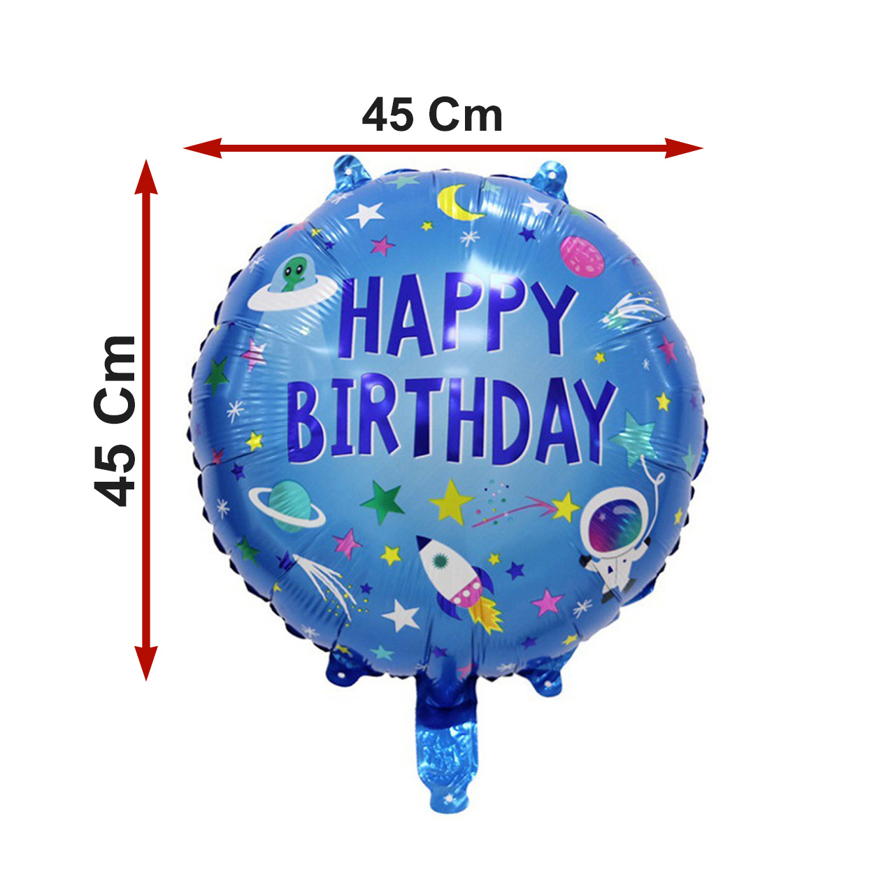 بادکنک فویلی لاکی بالونز مدل فضانورد طرح Happy Birthday کد 1238