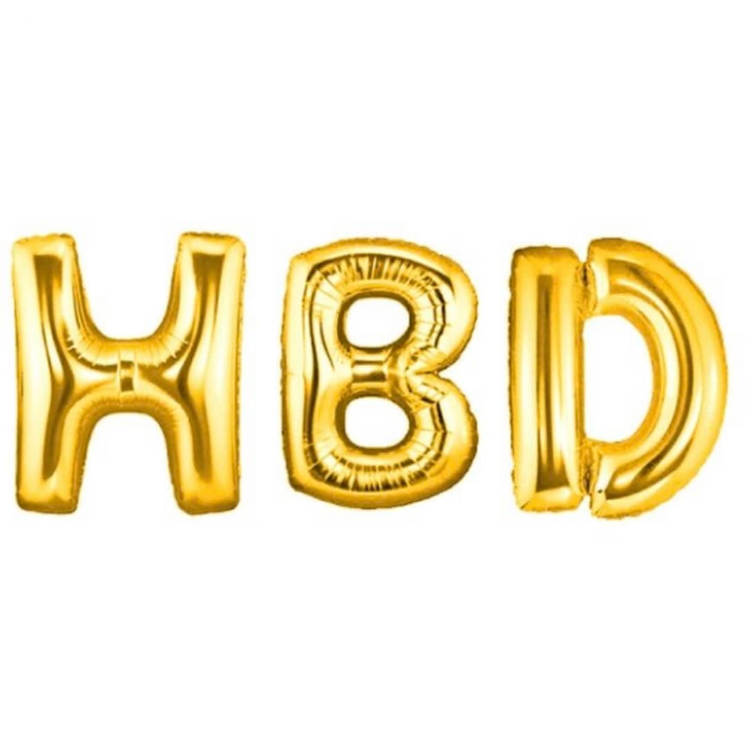 بادکنک فویلی پارتی لند تهران مدل HBD کد 4018 مجموعه سه عددی