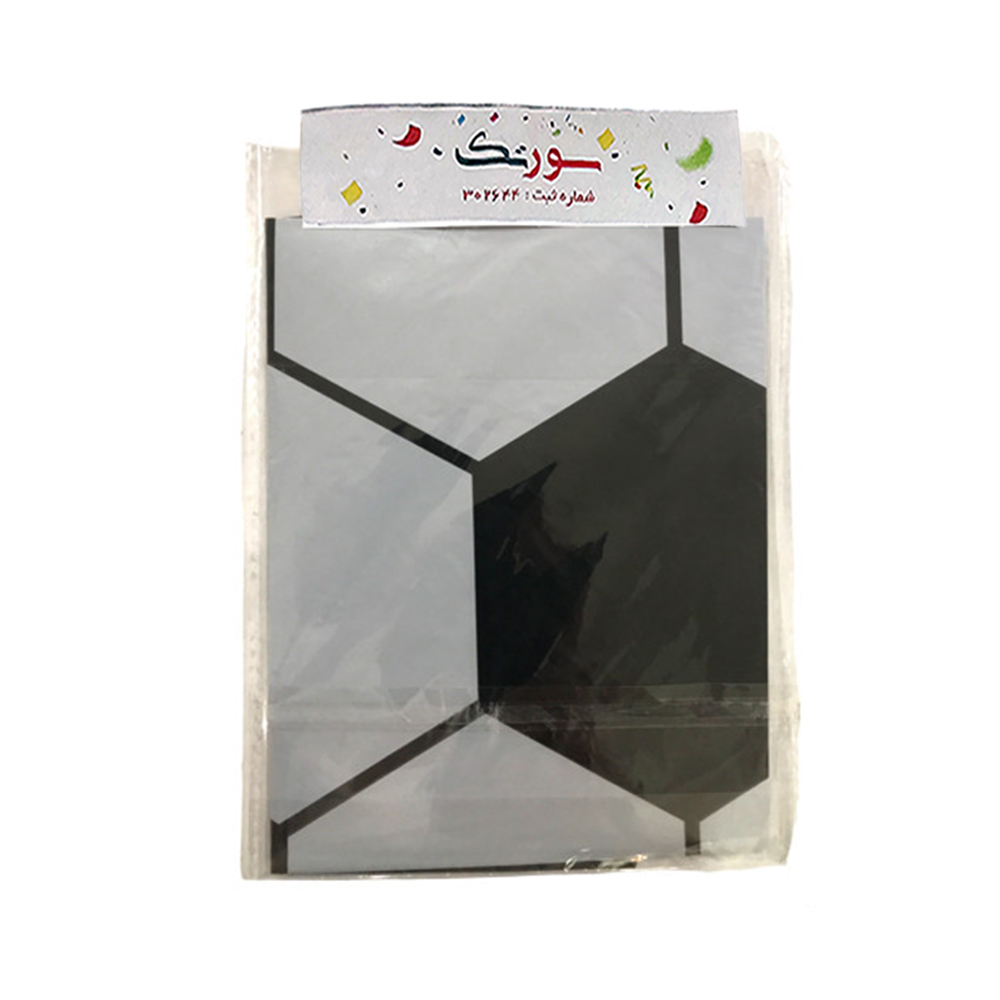 بادکنک فویلی سورتک طرح توپ فوتبال کد ST0631 بسته 3 عددی