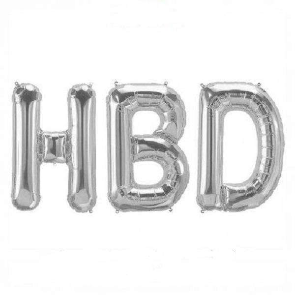 بادکنک فویلی مدل HBD کد 7035 مجموعه 3 عددی