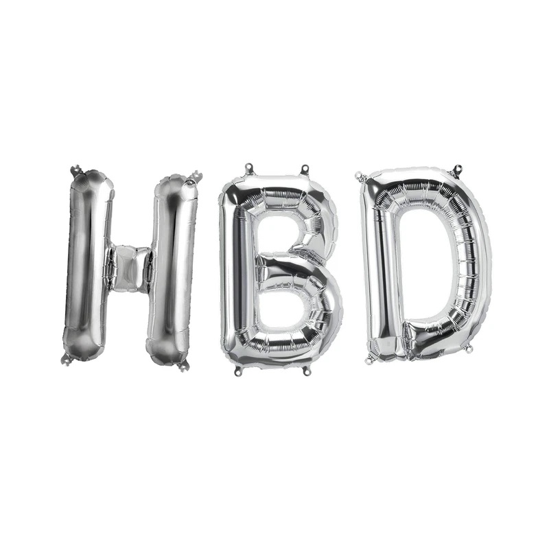 بادکنک فویلی مدل HBD مجموعه 3 عددی