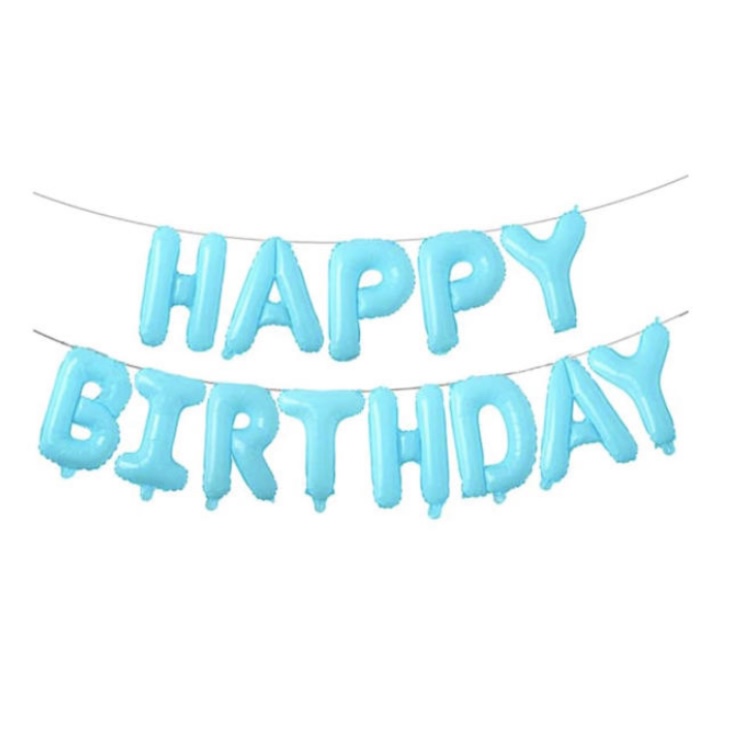 بادکنک فویلی مدل Happy Birthday کد 9978 بسته 13 عددی