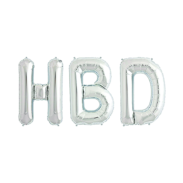 بادکنک فویلی مدل HBD کد 6114729 مجموعه 3 عددی