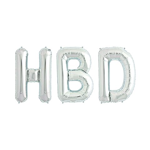 بادکنک فویلی مدل HBD  کد 6114729 مجموعه 3 عددی