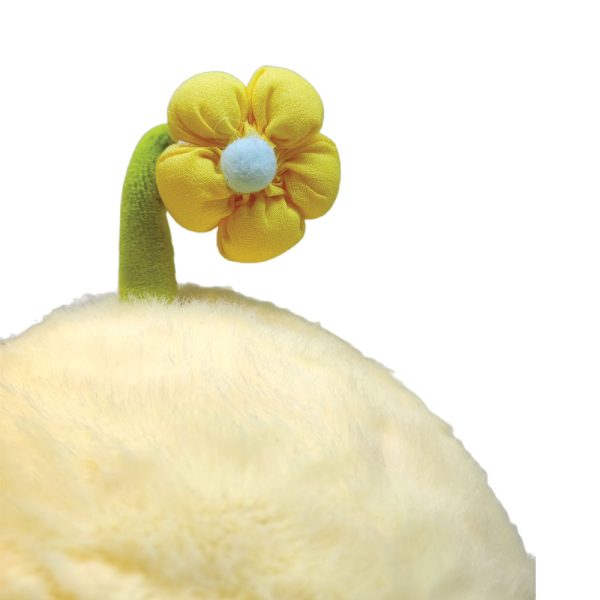عروسک طرح جوجه مدل چشم تیله ای ارتفاع 20 سانتی متر