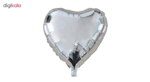 بادکنک فویلی طرح Heart کد 203 بسته 10 عددی