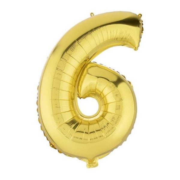 بادکنک فویلی مدل 6 Six سایز 150
