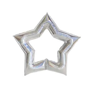 بادکنک فویلی مدل ستاره تو خالی کد kp88