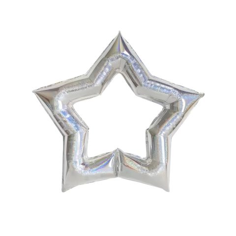 بادکنک فویلی مدل ستاره تو خالی کد kp88