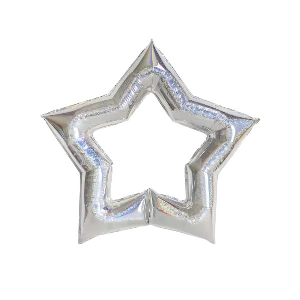 بادکنک فویلی مدل ستاره تو خالی کد kp88
