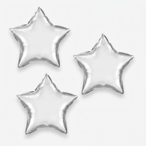 بادکنک فویلی مدل ستاره مجموعه 3 عددی