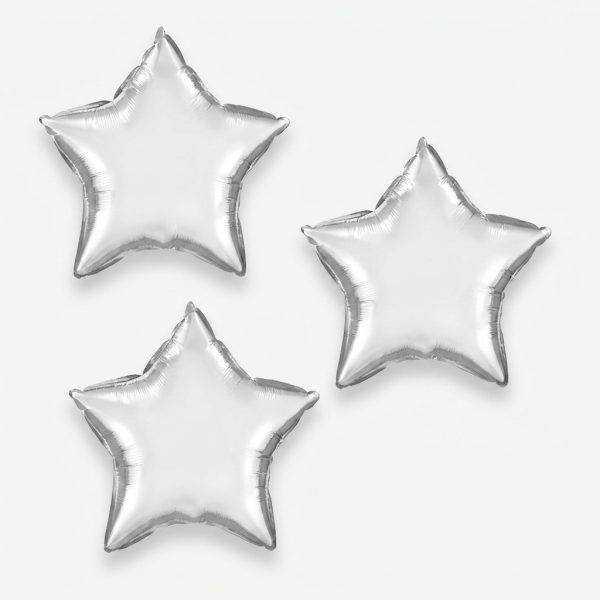 بادکنک فویلی مدل ستاره مجموعه 3 عددی