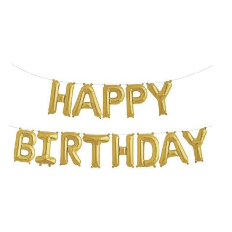 بادکنک فویلی مدل Happy Birthday کد 9978 بسته 13 عددی