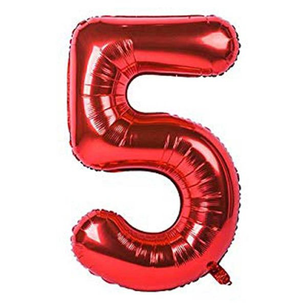 بادکنک فویلی طرح عدد 5