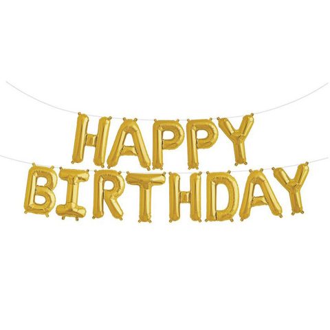 بادکنک فویلی مدل Happy Birth Day سایز 120