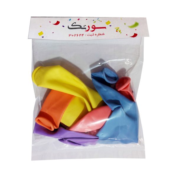 بادکنک سورتک مدل پاستیلی پلاس کد ST62 بسته 20 عددی
