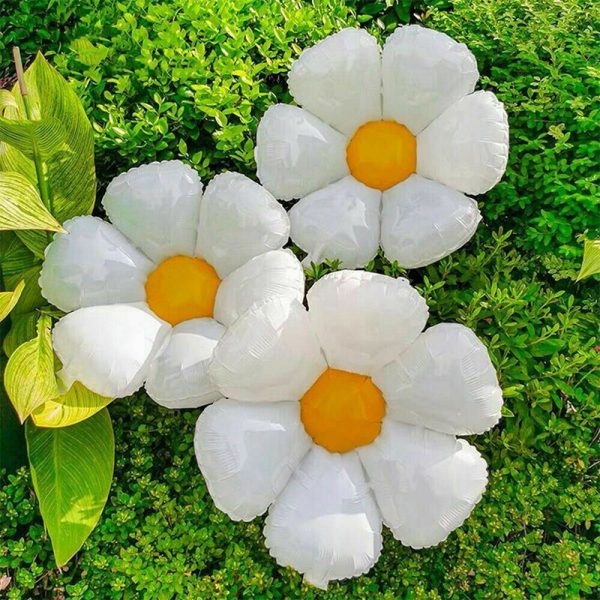 بادکنک فویلی لاکی بالونز مدل گل بابونه کد 1165