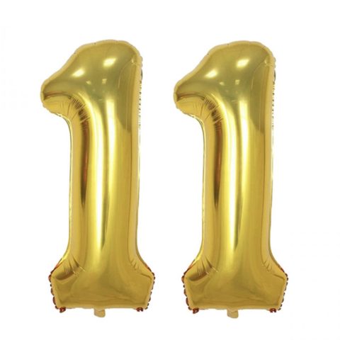 بادکنک فویلی پارتی لند تهران طرح عدد یازده کد eleven11 بسته 2 عددی