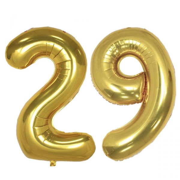 بادکنک فویلی پارتی لند تهران طرح عدد بیست و نه کد twenty nine29 مجموعه 2 عددی