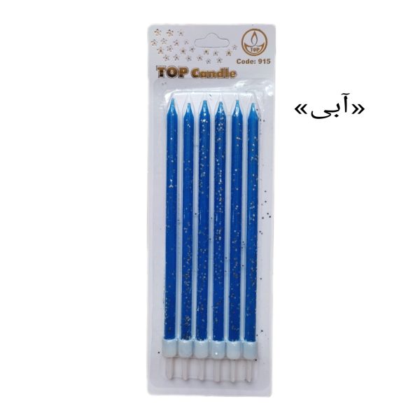 شمع تولد مدل طلاکوب بسته 6 عددی