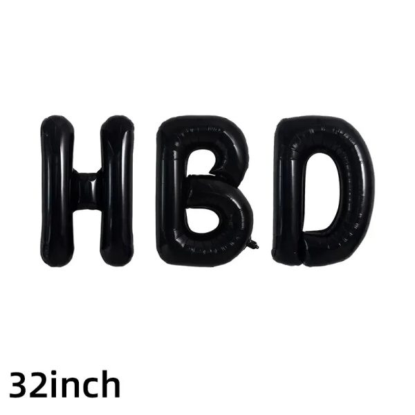 بادکنک فویلی طرح 32 اینچ HBD کد DB32