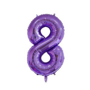 بادکنک فویلی مدل عدد 8