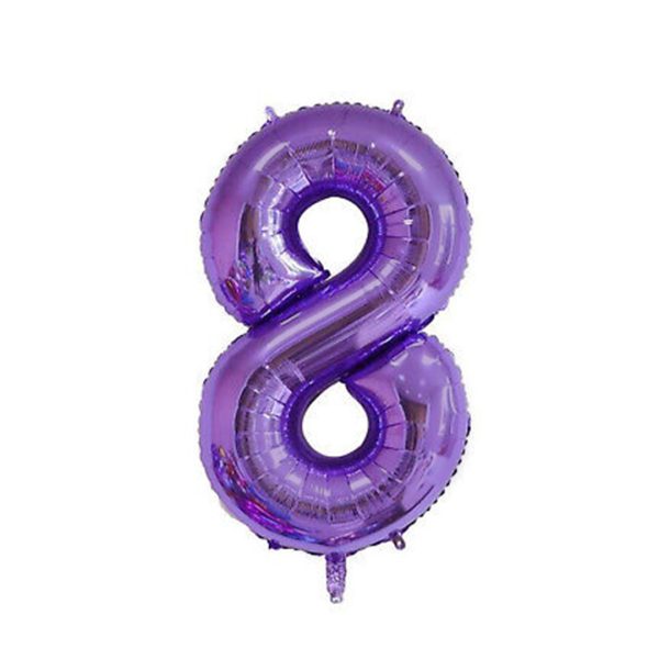بادکنک فویلی مدل عدد 8