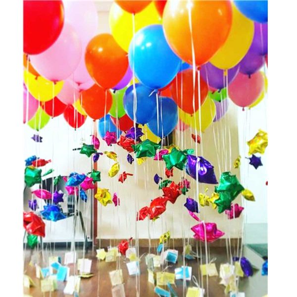 بادکنک طرح رنگی مجموعه 10 عددی