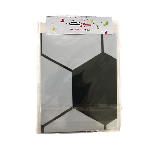 بادکنک فویلی سورتک طرح توپ فوتبال کد ST0631 بسته 3 عددی