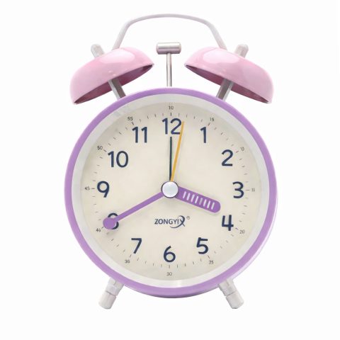 ساعت رومیزی عقربه‌ای مدل Lavender Bell کد KP-247