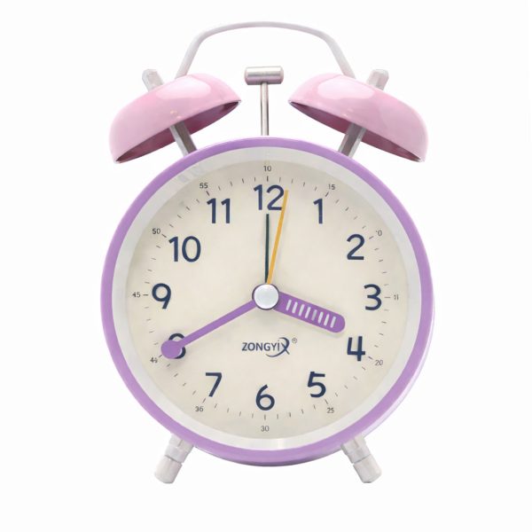 ساعت رومیزی عقربه‌ای مدل Lavender Bell کد KP-247