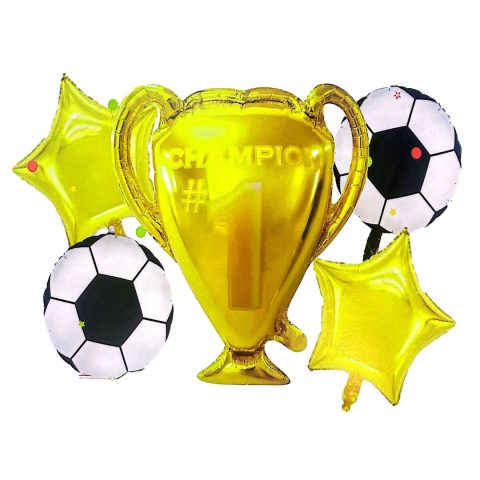 بادکنک فویلی مدل جام  کد 027 مجموعه 5 عددی