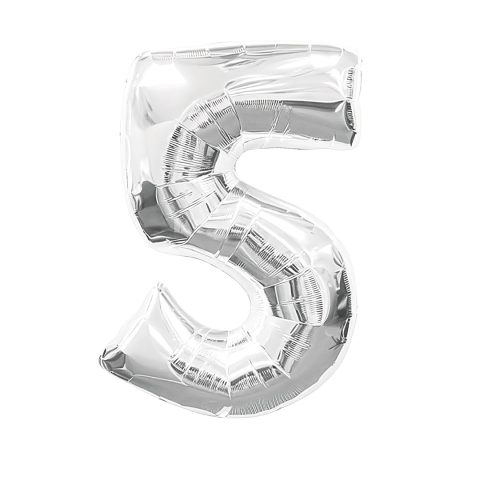 بادکنک فویلی مدل عدد 5 کد KP-56