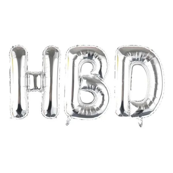 بادکنک فویلی طرح 32 اینچ HBD کد DB32
