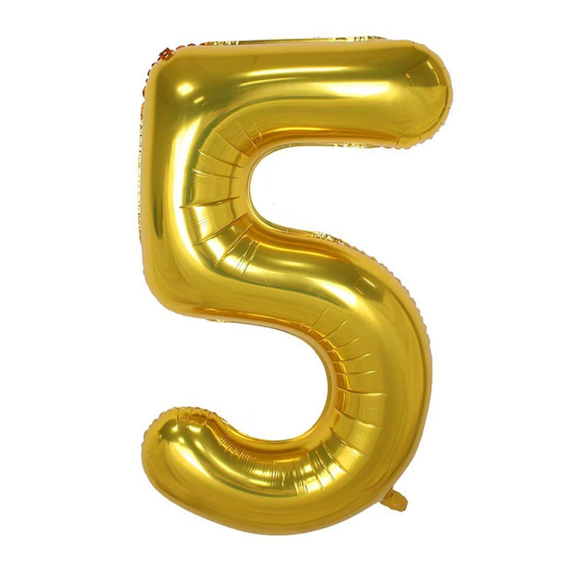 بادکنک فویلی مدل عدد 5