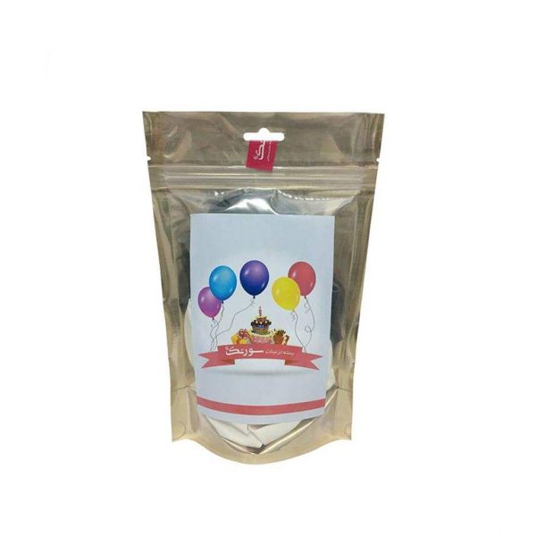 بادکنک سورتک طرح کروم بسته 20 عددی