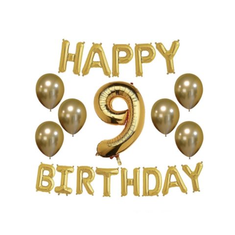 پک بادکنک آرایی پارتی لند تهران مدل happy birthday کد 3108 مجموعه 20 عددی