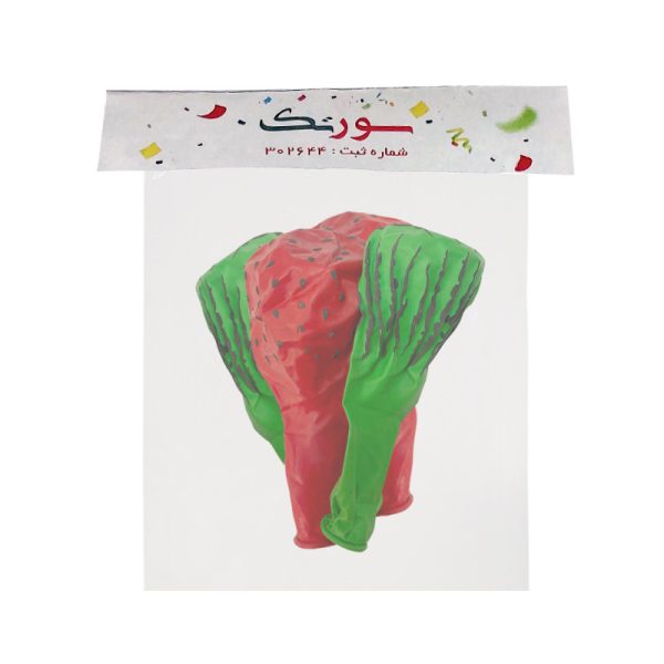 بادکنک سورتک مدل هندوانه یلدا کد STY09 بسته 25 عددی
