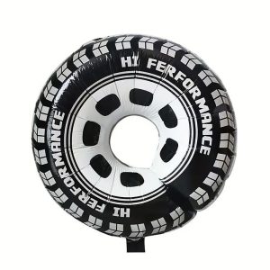 بادکنک فویلی سورتک طرح لاستیک ماشین کد ST0649