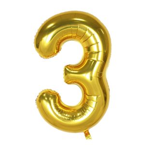 بادکنک فویلی مدل عدد 3 کد KP-44