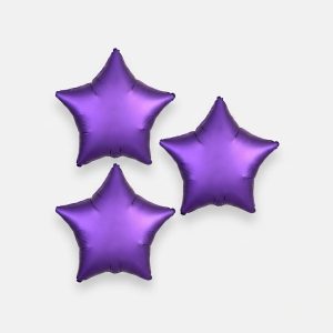 بادکنک فویلی مدل ستاره مجموعه 3 عددی